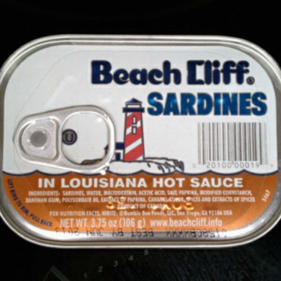 Beach Cliff Sardines in Louisiana Hot Sauce
