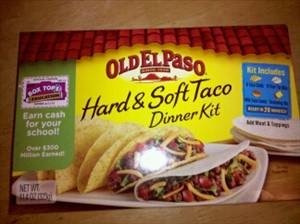 Old El Paso Hard & Soft Shell Taco Dinner Kit prepared ...