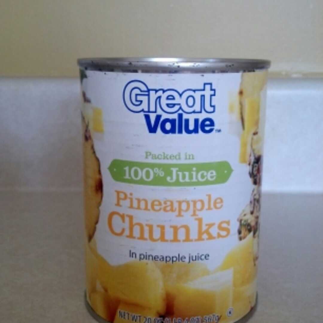 Great Value Pineapple Chunks in Unsweetened Pineapple Juice