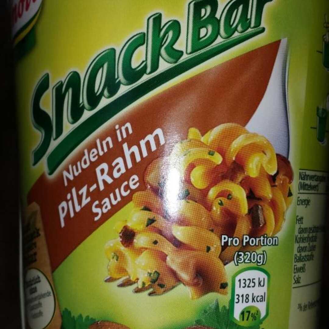 Knorr Snack Bar Nudeln in Pilz-Rahm-Sauce