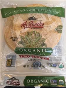 Mi Rancho Organic Corn Tortillas Taco Sliders