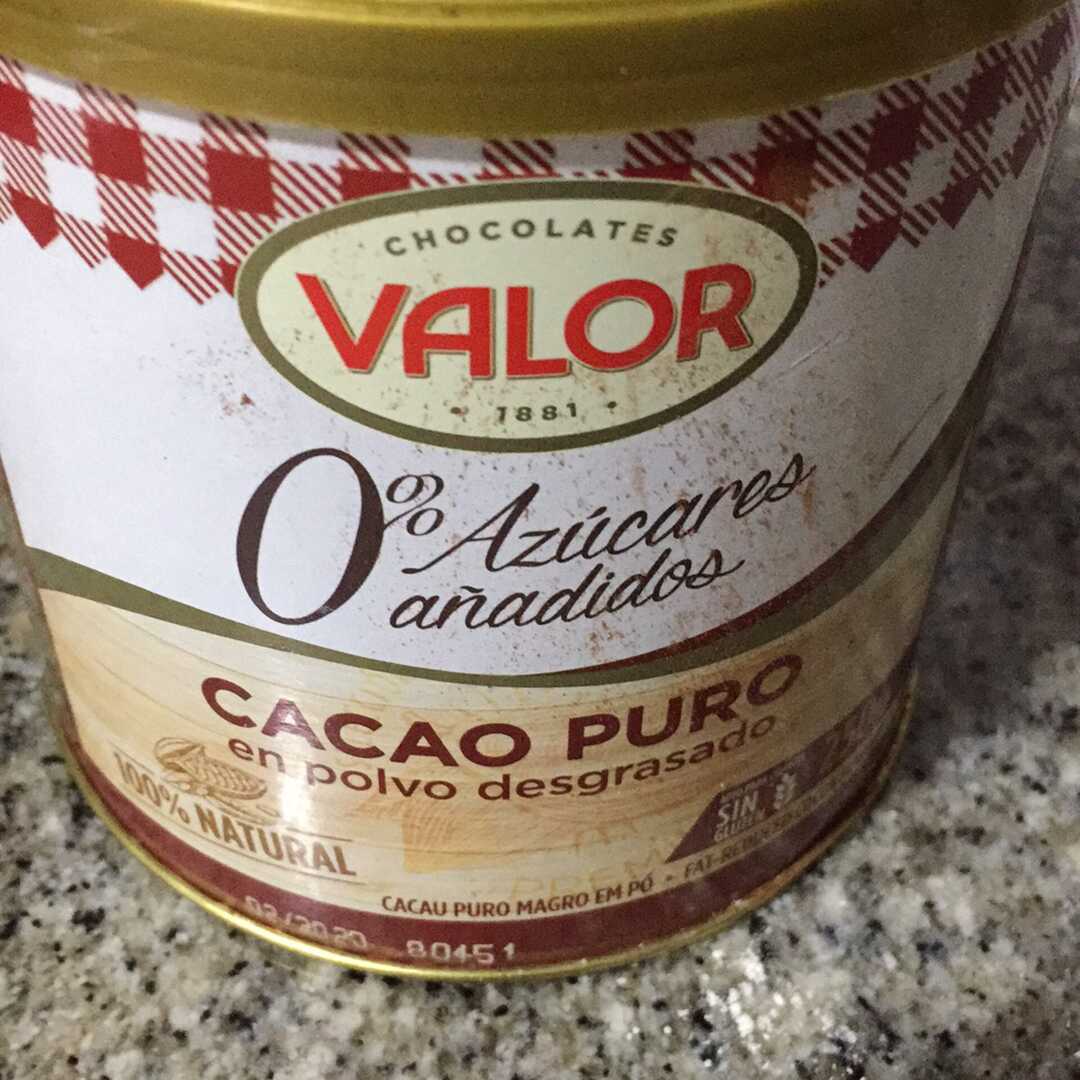 Valor Cacao Puro en Polvo Desgrasado