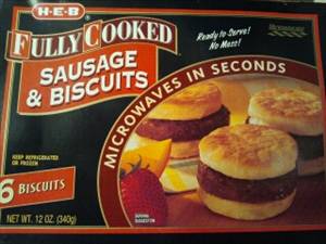 HEB Fully Cooked Sausage & Biscuits