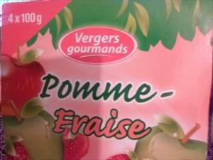 Vergers Gourmands Compote Pomme Fraise