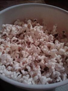Oil Popped Popcorn (Microwaved)