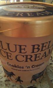 Blue Bell Cookies & Cream Ice Cream