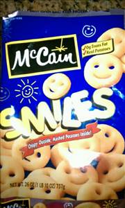 McCain Smiles Mashed Potatoes