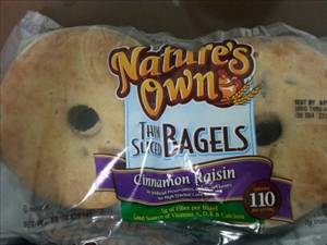 Nature's Own Cinnamon Raisin Thin Sliced Bagels