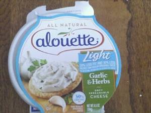 Alouette Spreadable Cheese - Light Garlic & Herbs