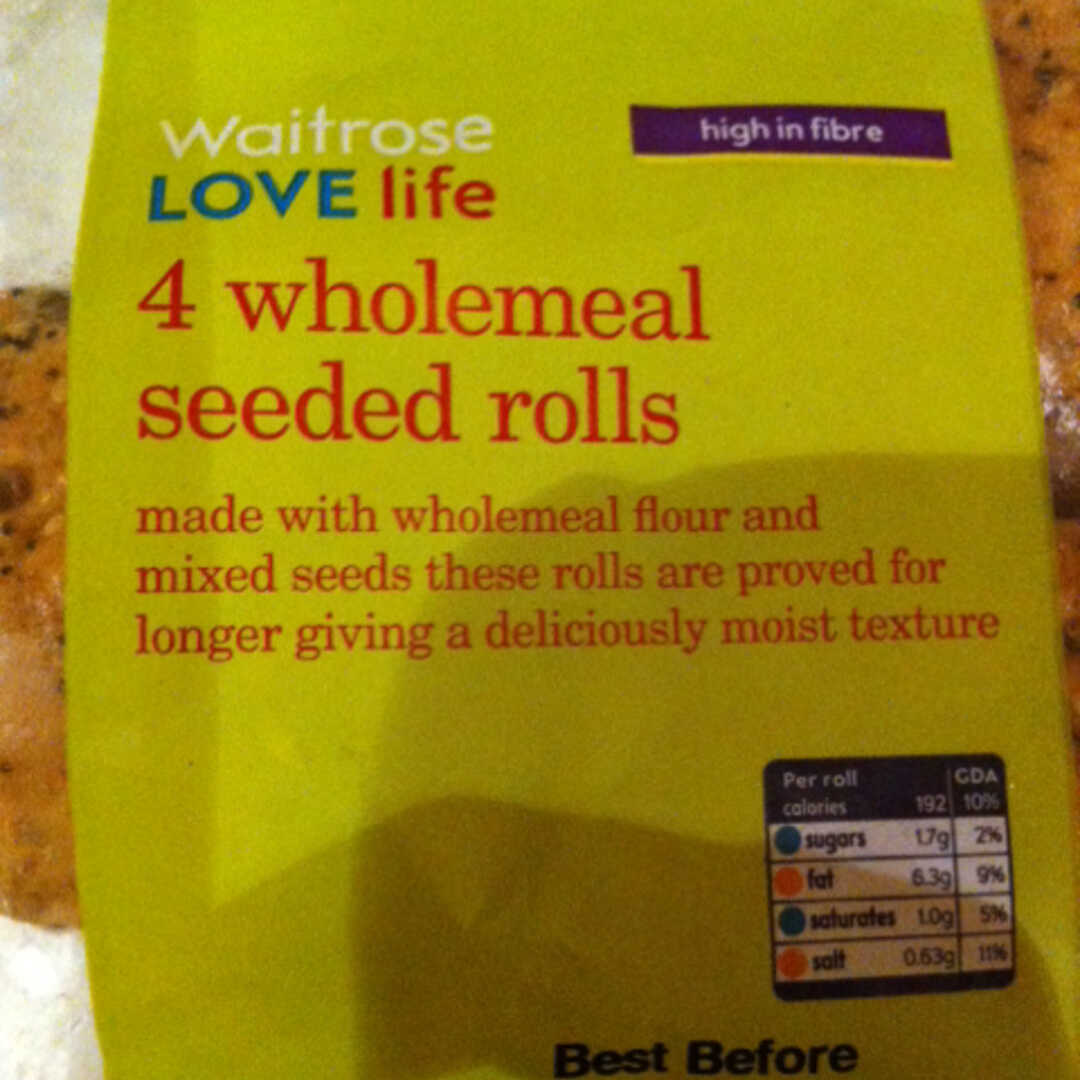 Waitrose Love Life Wholemeal Seeded Roll