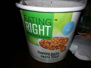 Eating Right Tomato Basil Pasta Soup