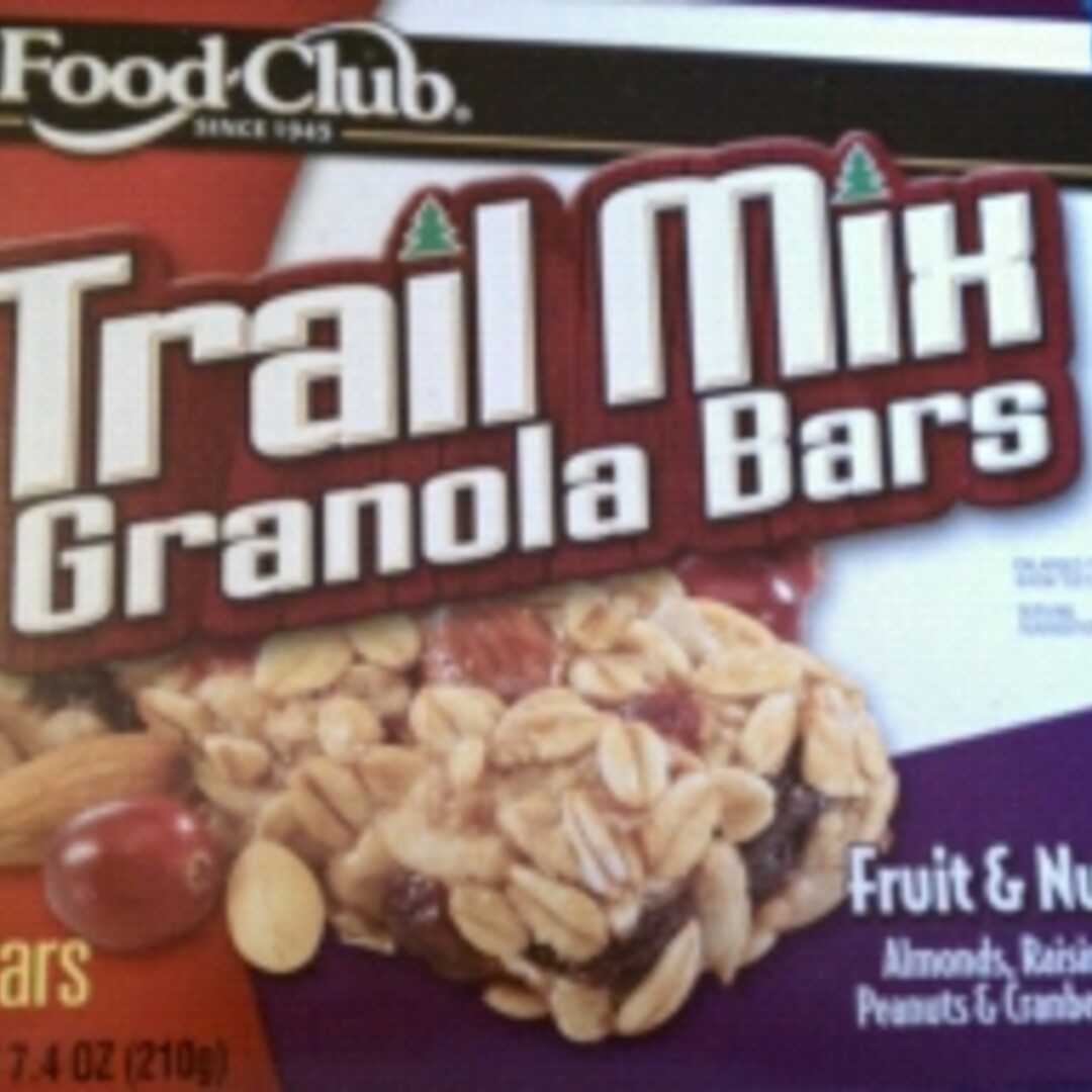 Food Club Trail Mix Granola Bars