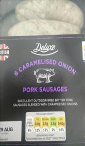 Lidl Caramelised Onion Pork Sausages
