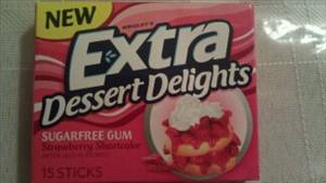 Wrigley Extra Dessert Delights Sugarfree Gum - Strawberry Shortcake