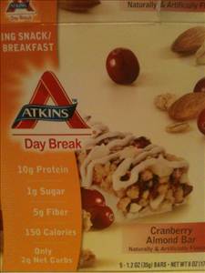 Atkins Snack Cranberry Almond Bar