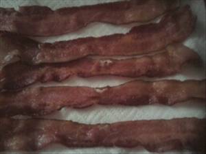 Bacon (Cured, Broiled, Pan-Fried or Roasted, Cooked)