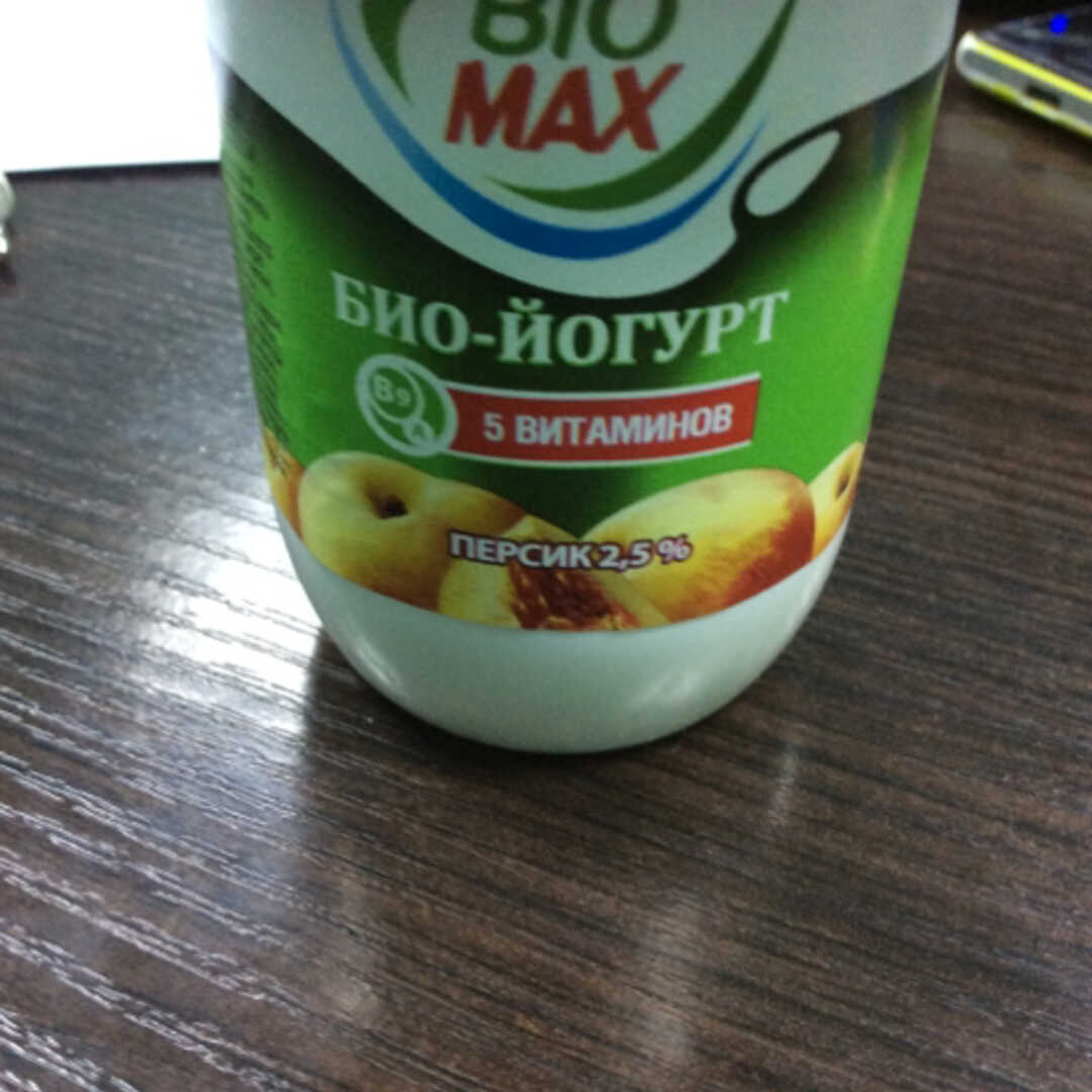 Bio Max Био-Йогурт 5 Витаминов Персик 2,5%