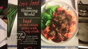 Slimming World Beef in Red Onion Gravy with Veg Crush