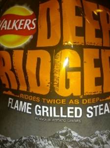 Walkers Deep Ridged Flame Grilled Steak (Bag)