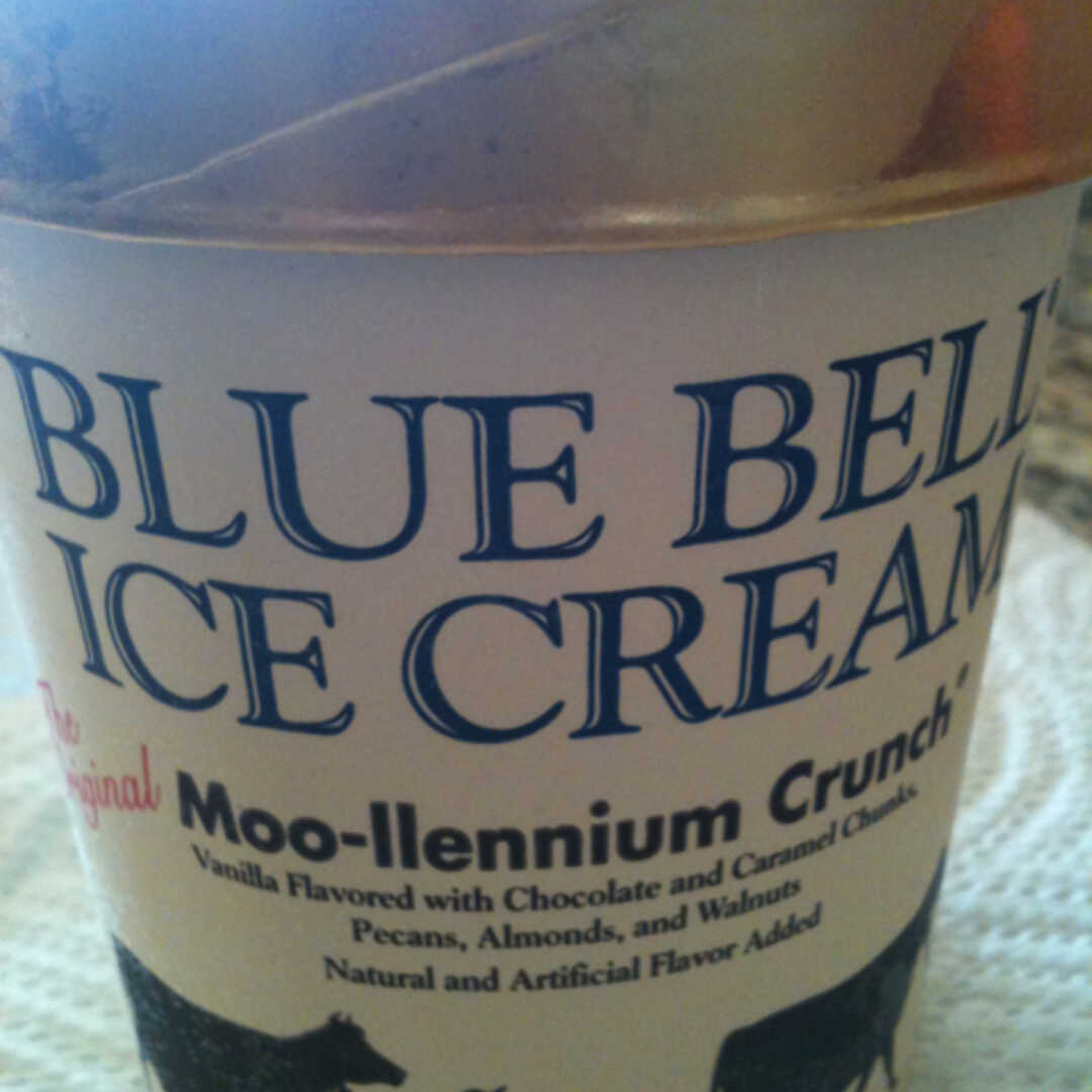 Blue Bell Moo-Llennium Crunch Ice Cream
