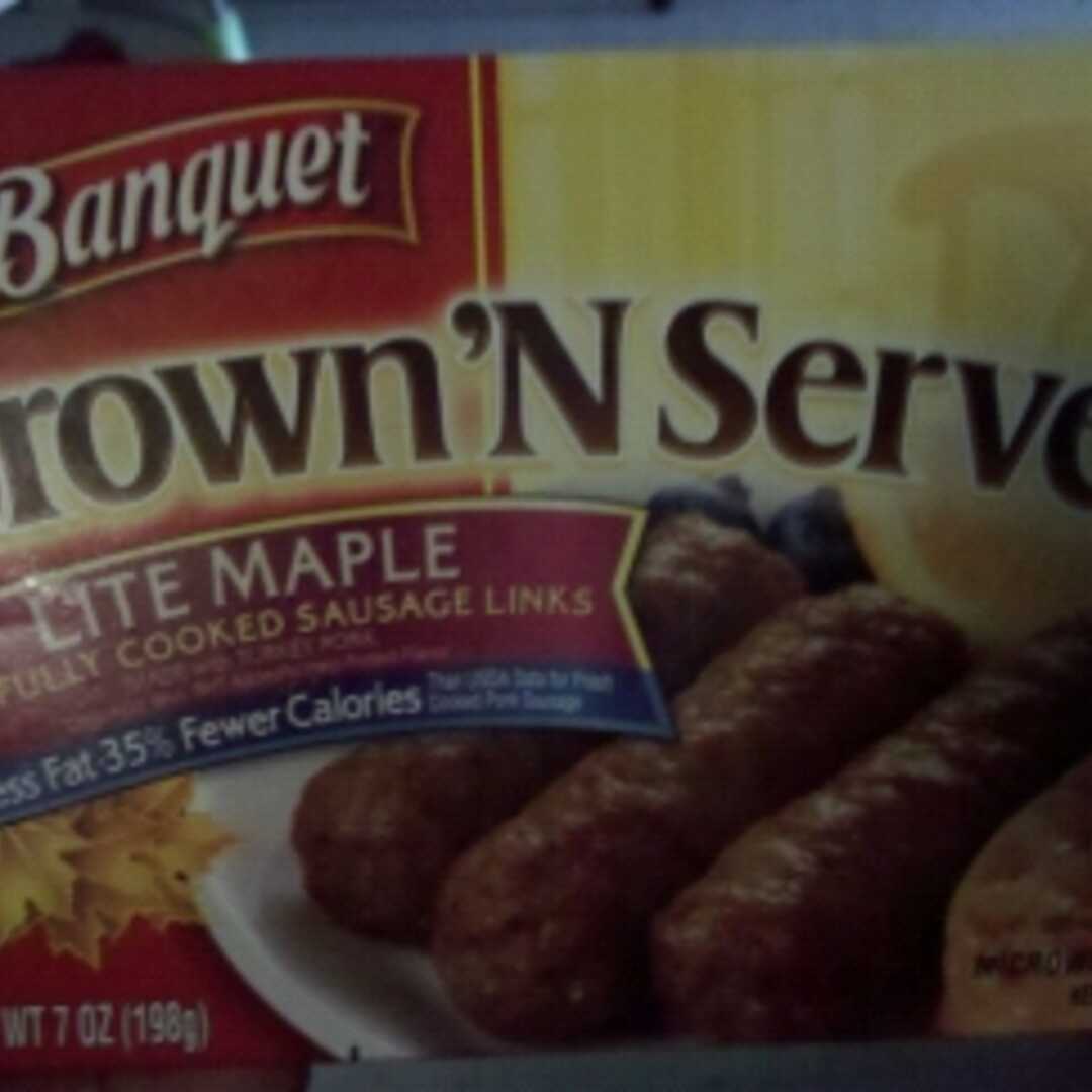 Banquet Brown 'N Serve Lite Maple Sausage Links