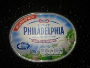 Philadelphia Light Cream Cheese with Garlic & Herb