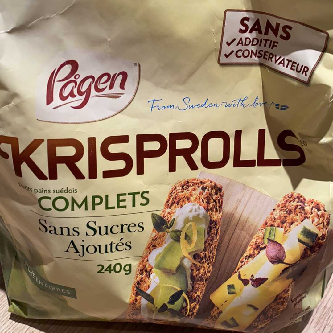 Calories et les Faits Nutritives pour Krisprolls Petits Pains Suédois  Complets