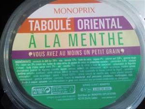 Monoprix Taboulé Oriental à la Menthe