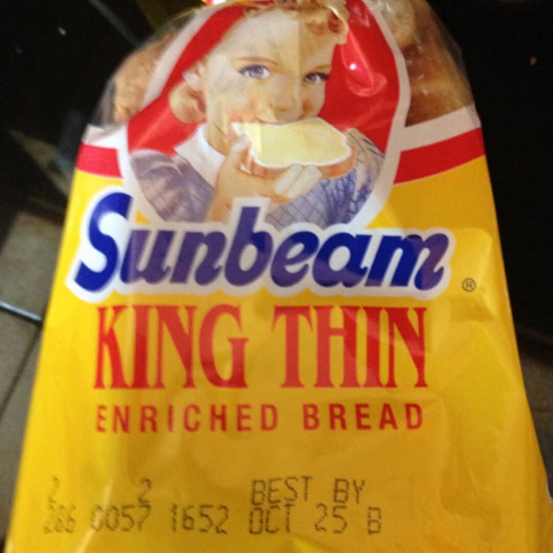 Sunbeam King Thin Enriched Bread