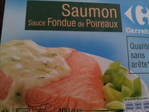 Carrefour Saumon Sauce Fondue de Poireaux