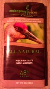 Endangered Species Chocolate Milk Chocolate with Almonds