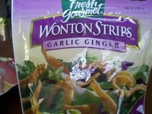 Fresh Gourmet Garlic Ginger Wonton Strips