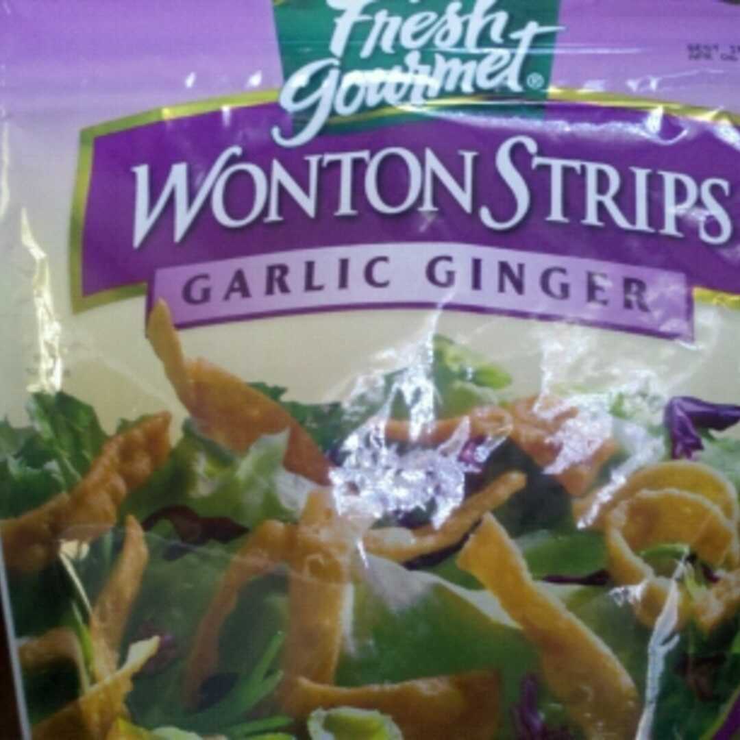 Fresh Gourmet Garlic Ginger Wonton Strips