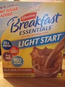 Carnation Instant Breakfast Essentials No Sugar Added - Rich Milk Chocolate