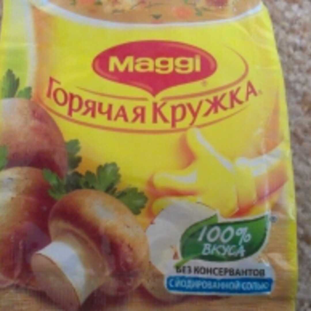 Maggi Горячая Кружка Грибная с Сухариками Калории и Пищевая Ценность