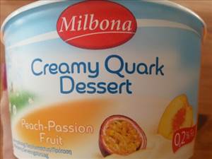 Milbona Creamy Quark Dessert Peach-Passion Fruit