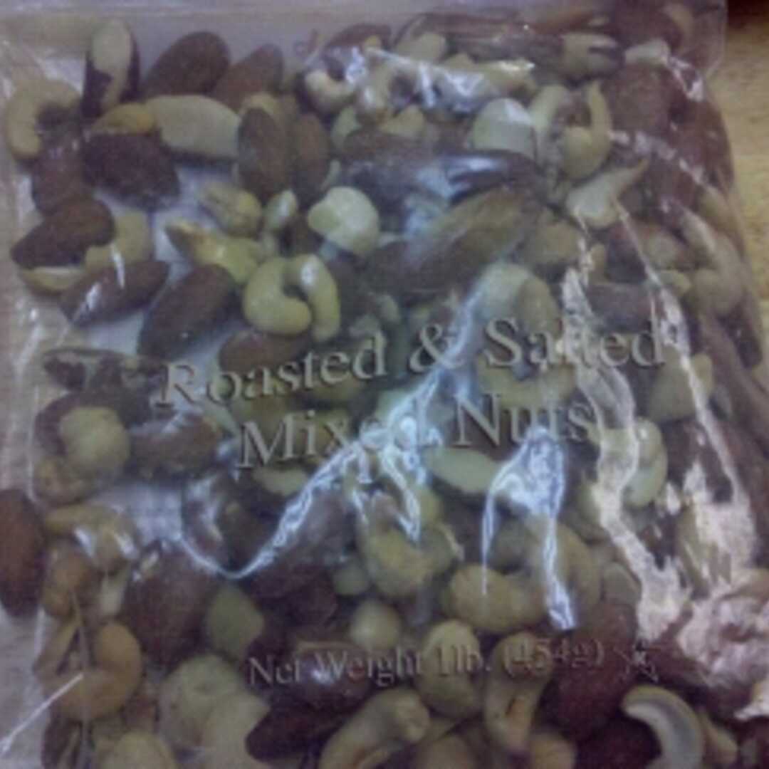 Dry Roasted Mixed Nuts (with Peanuts, with Salt Added)