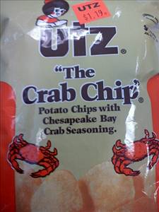 Utz The Crab Chip Potato Chips with Chesapeake Bay Crab Seasoning