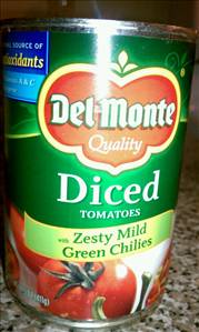 Del Monte Diced Tomatoes with Zesty Mild Green Chilies