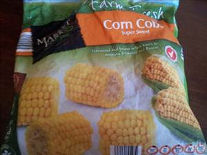 White Sweet Corn (Kernels on Cob, Frozen)