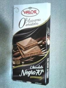 Valor Chocolate Negro 70% sin Azucar