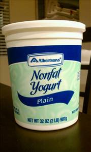 Albertsons Plain Nonfat Yogurt