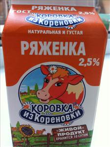 Коровка из Кореновки Ряженка 2,5%