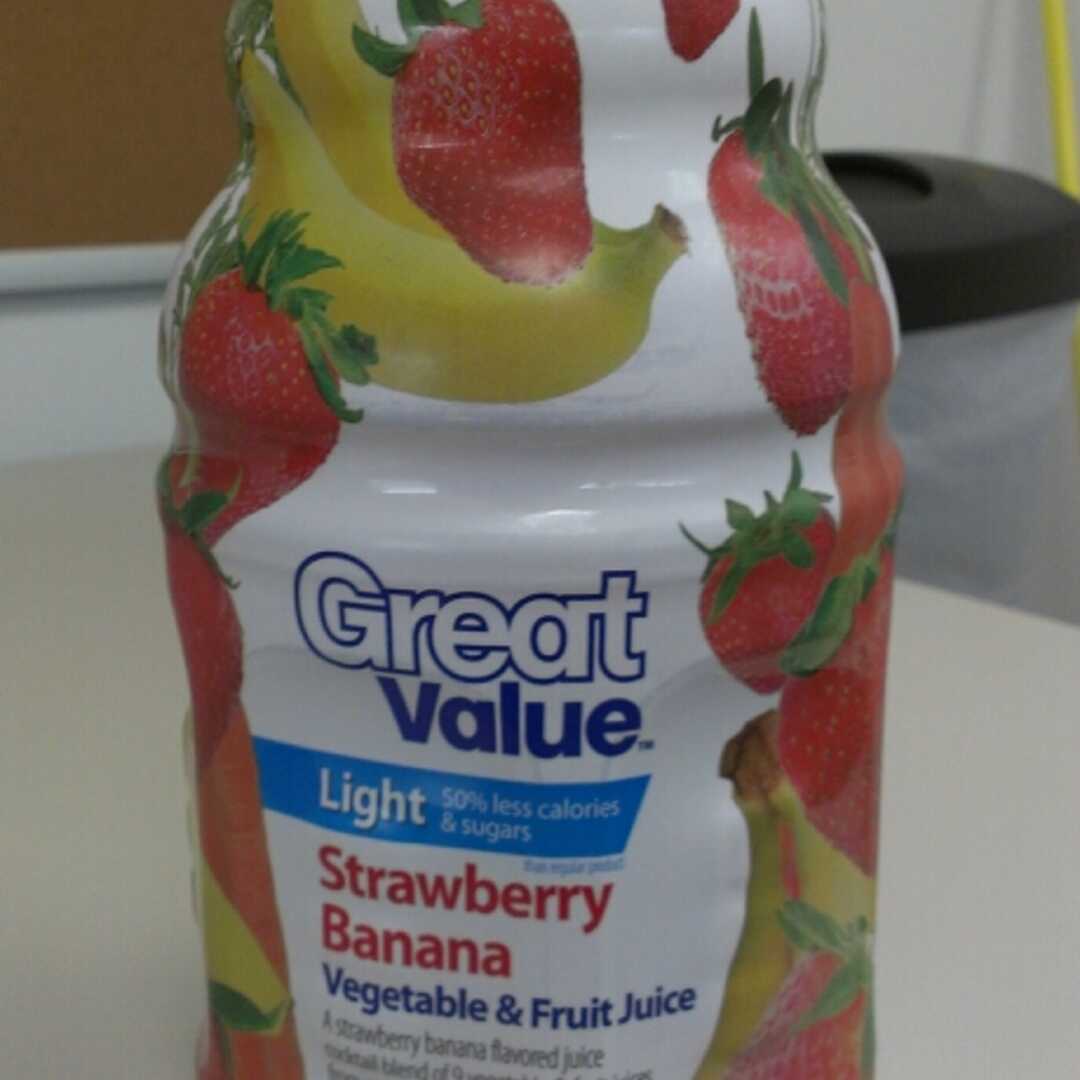 Great Value Light Strawberry Banana Vegetable & Fruit Juice
