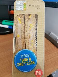 Tesco Tuna & Sweetcorn Sandwich