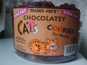 Trader Joe's Low Fat Chocolatey Cats Cookies