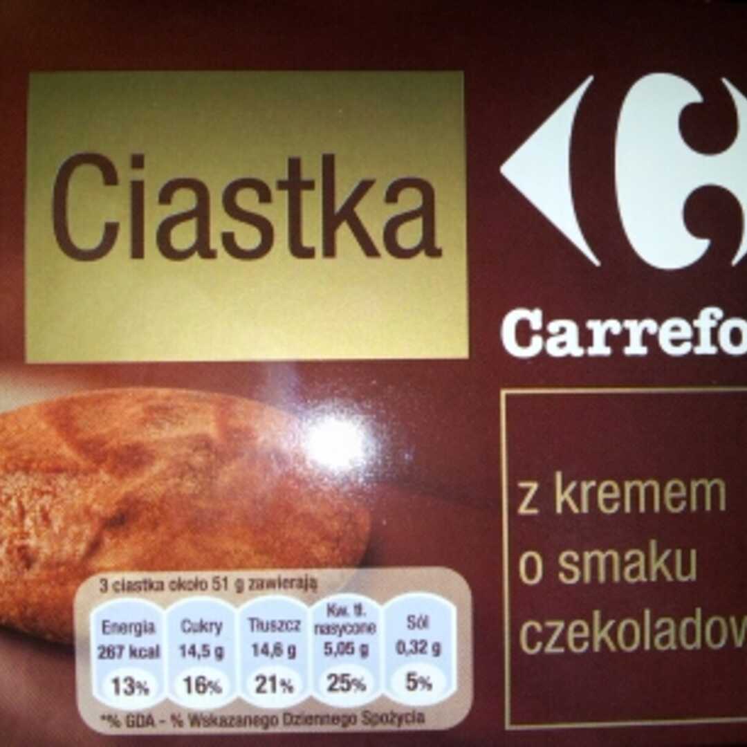 Carrefour Ciastka z Kremem o Smaku Czekoladowym