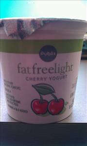 Publix Fat Free Light Cherry Yogurt
