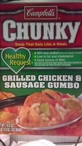 Campbell's Healthy Request Chunky Grilled Chicken & Sausage Gumbo