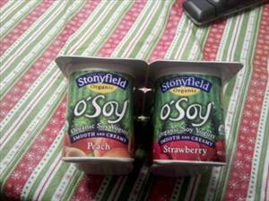 Stonyfield Farm O'Soy Organic Peach & Strawberry Yogurt